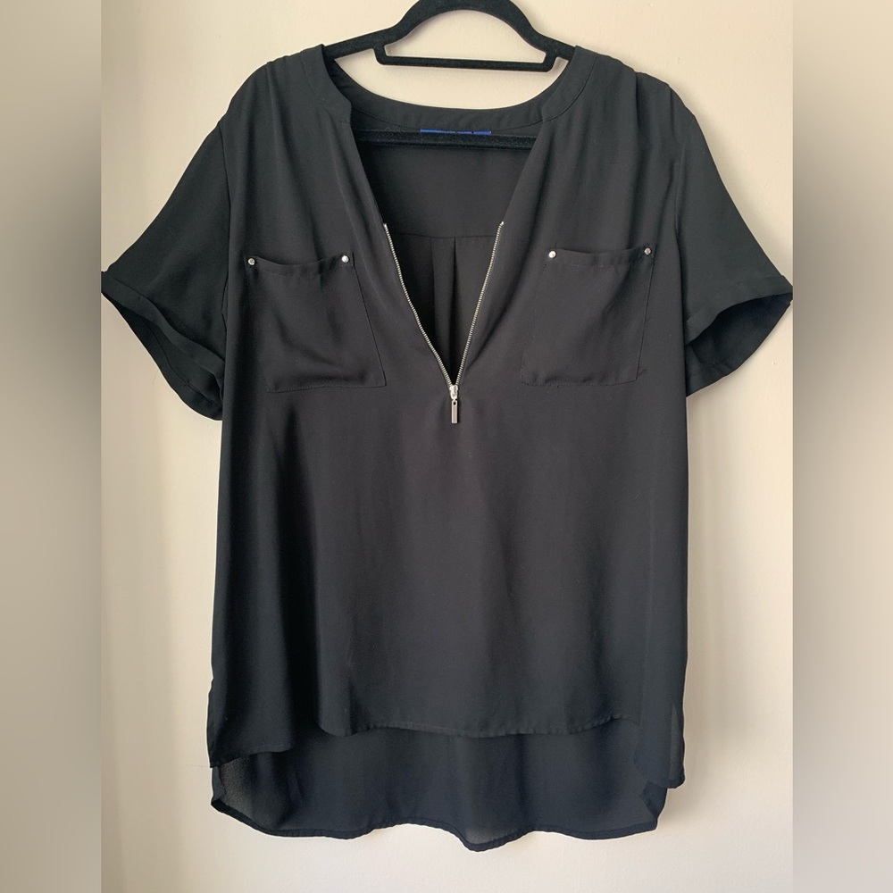 Apt. 9 Black Blouse, Size XL